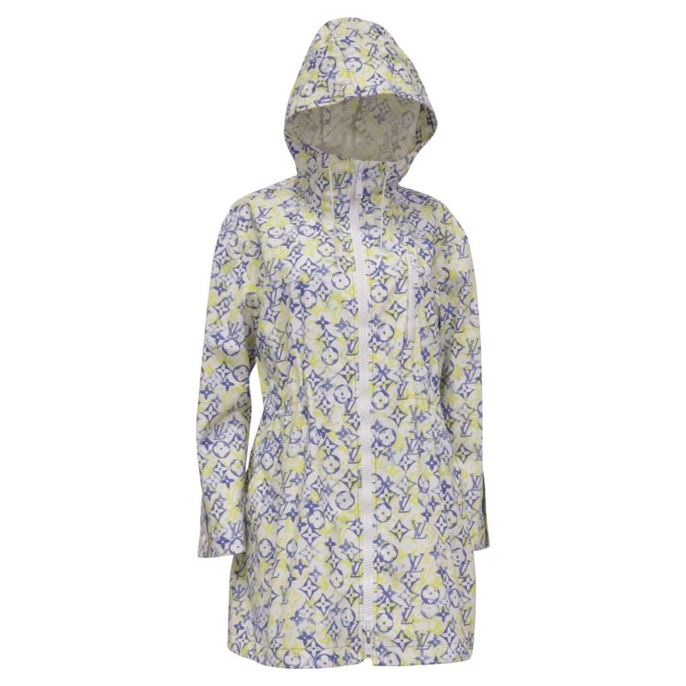 Louis Vuitton Monogram-Print Hooded Parka Jacket in Multicolor Cotton